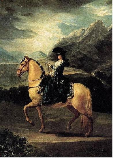 Francisco de Goya Equestrian portrait of Maria Teresa de Vallabriga China oil painting art